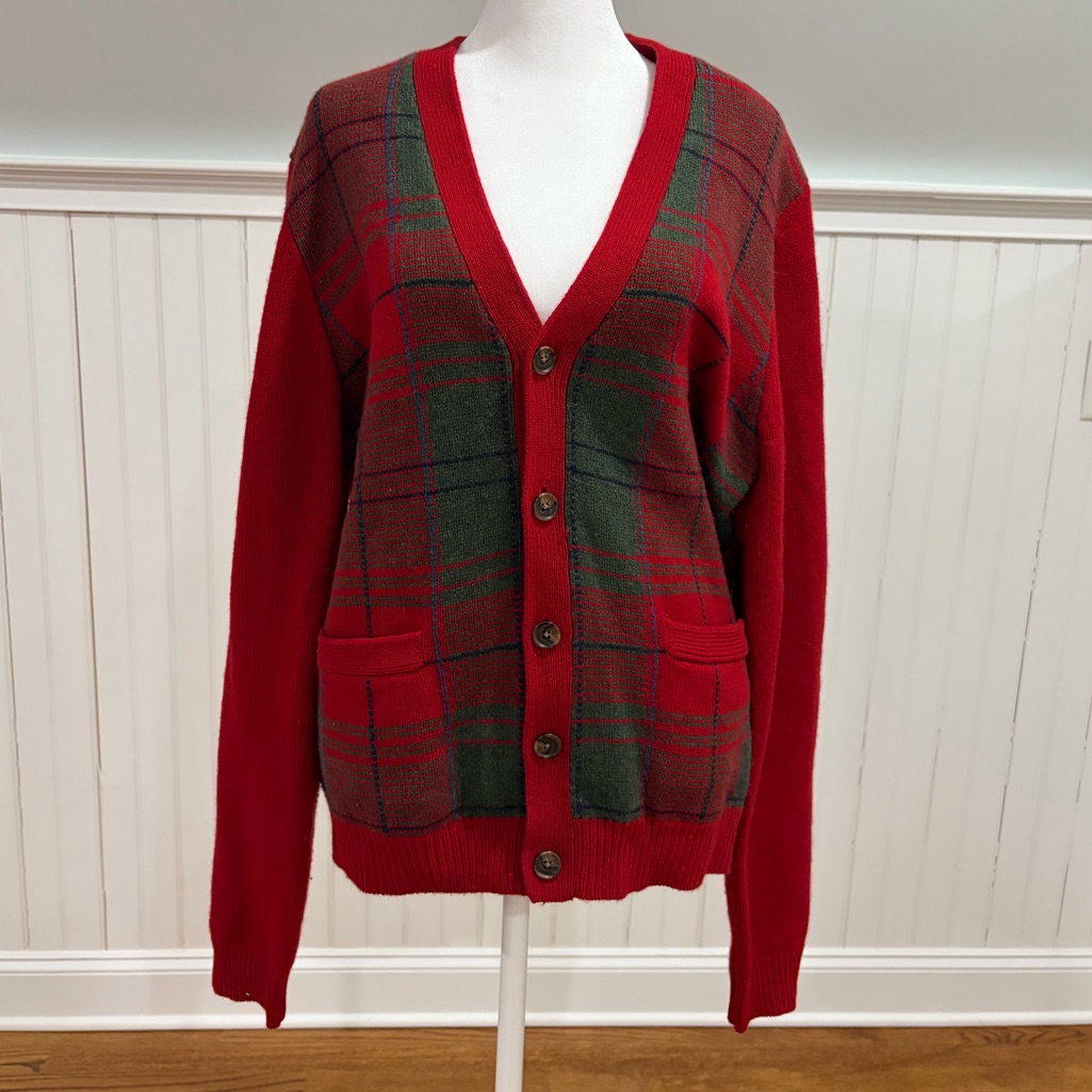 Brooks Brothers Holiday Lambswool Cardigan
